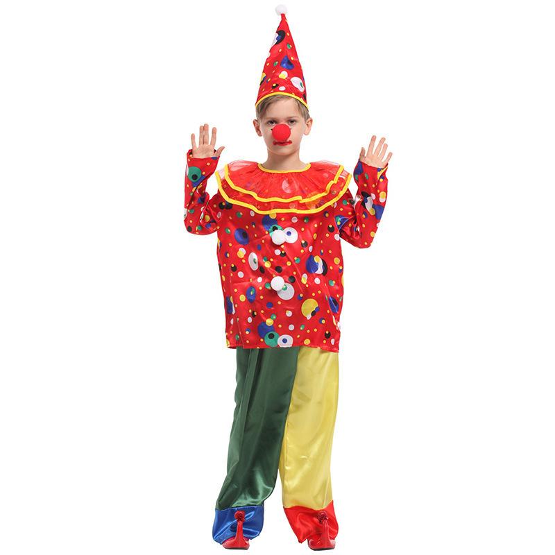 Clown Adorable Halloween Suit For Boys In Yellow And Blue Ideal For Occasions Dressup