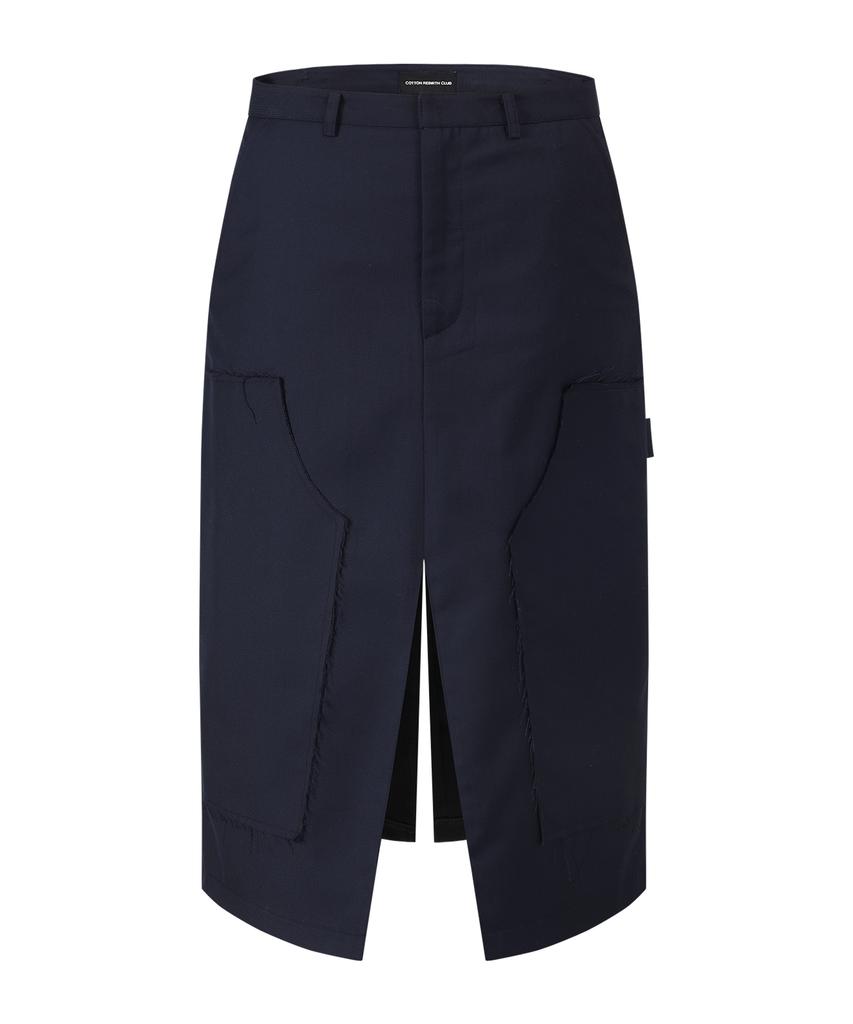 Cotton Rivers Club Double-Edged Skirt (Navy)