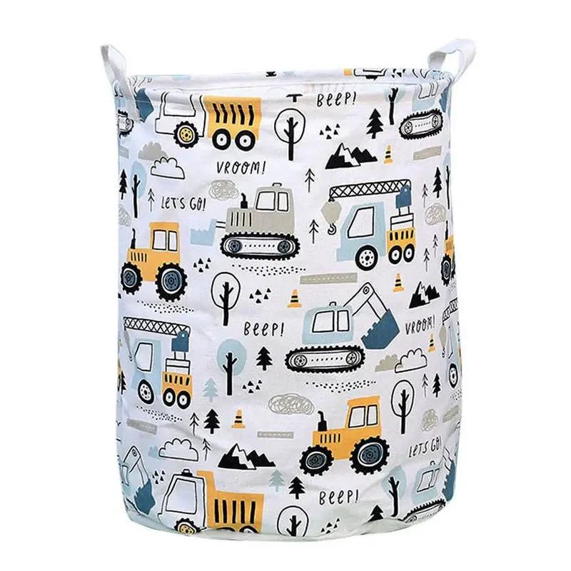 Storage Basket Foldable Fabric Laundry Basket Toy Storage Bucket Clothes Shoes Dirty Clothes Basket Household Storage Container