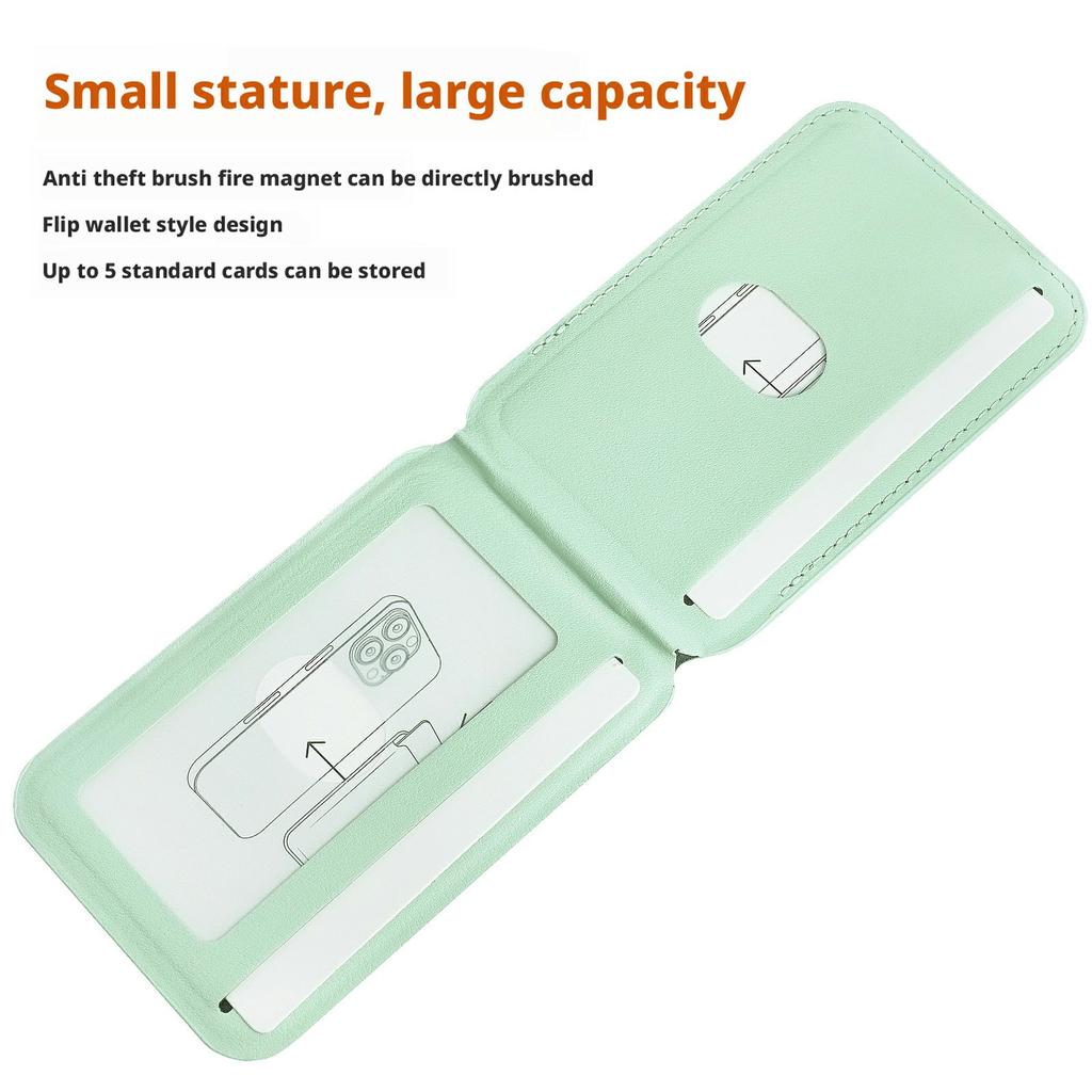 Magnetic Square Card Holder Phone Kickstand with Swivel Hinge Multi Angle Adjustable Anti Theft RFID Protection