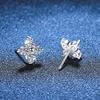 0.8ct D Color Moissanite Stud Earrings For Women Top Quality 100% 925 Silver Sparkling Wedding Jewelry