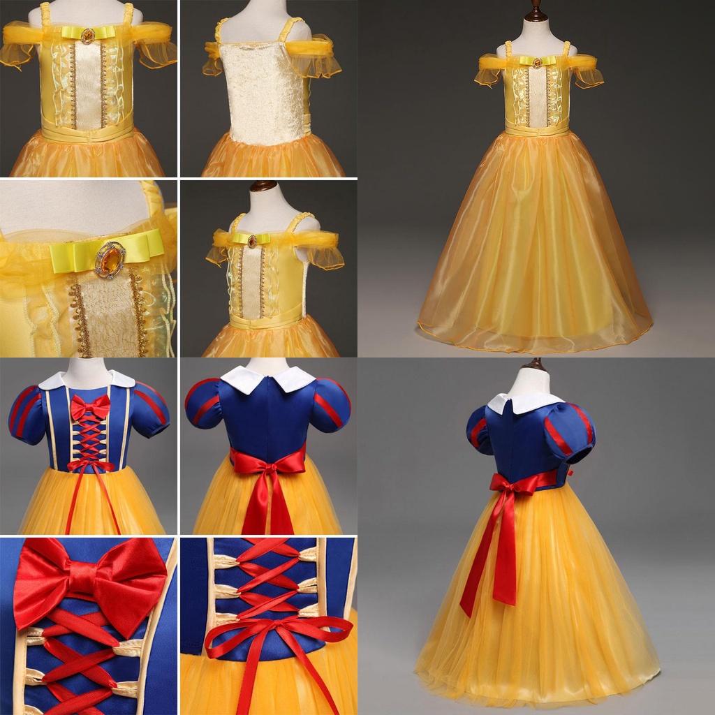 Elegant Princess's Dress For Girls Perfect For Cosplay And Halloween Parties
