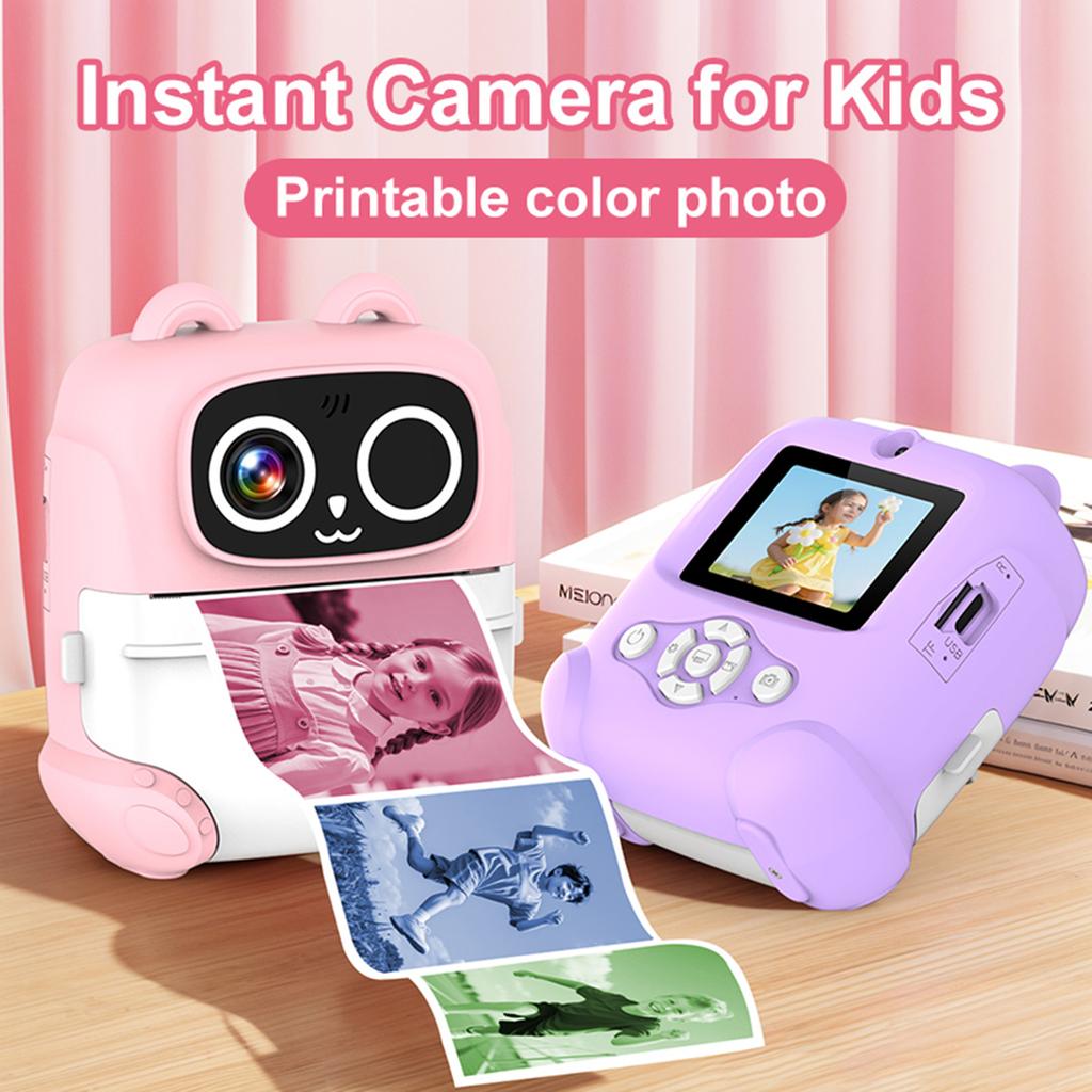 Easy to Operate Childrens Instantly Print Camera Video Featuring Simple Controls and Film Option for Creative Expression