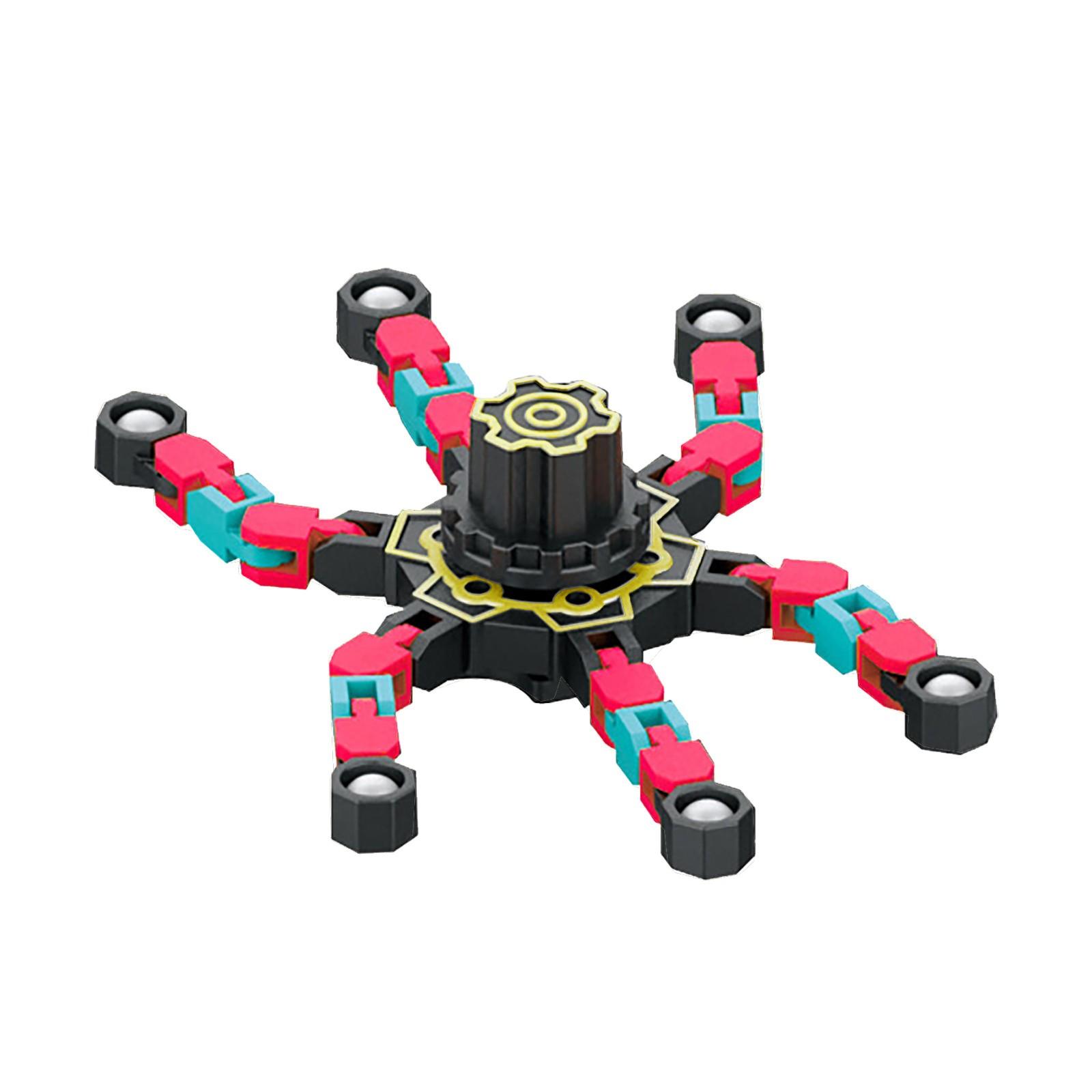 

Флуоресцентные ручные спиннеры игрушки крутящиеся и деформированные куклы декомпрессионная игрушка-прикол трансформируемые спиннеры для кончиков пальцев робот забавная сенсорная игрушка красный