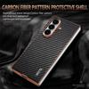 AZNS For Samsung Galaxy Z Fold7 5G Case Electroplating Carbon Fiber Texture PU+PC Phone Cover