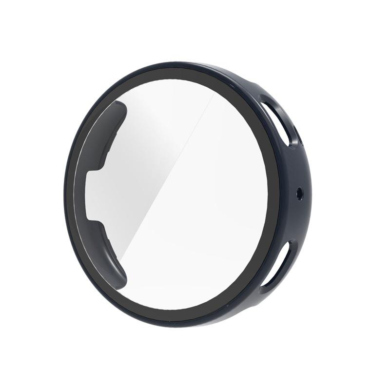 

Полностью защитный чехол из ПК с защитой от царапин из закаленного стекла для экрана для Amazfit Active Max 1Pcs синий