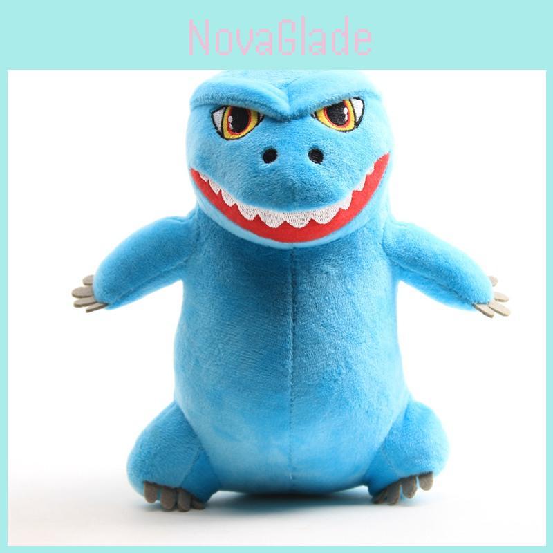 Adorable 20cm Godzilla Monster Plush Toy Blue Soft Stuffed Doll For Kids