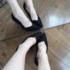 Fashion Women's Fashion Thin Heel Shoes Autumn New Pointed Head Shallow Mouth Cloth Surface Anti-slip Wear-resistant High Heels