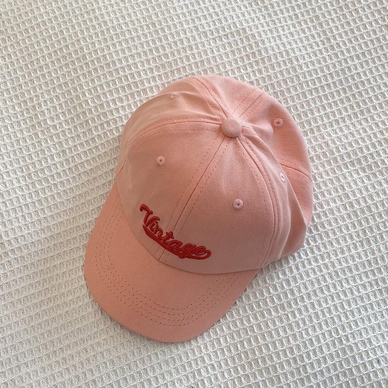 Embroidered Letter Vintage Kids Baseball Cap Toddler Sun Hats For Boy Girl Spring Summer Snapback Baby Hat