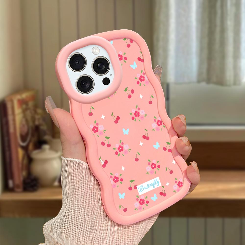 Big Wave Edge Soft silikonový materiál Macaron Pouzdro na telefon Nárazuvzdorné ochranné gumové pouzdro pro iPhone Samsung Huawei Honor Xiaomi Redmi OnePlus Moto