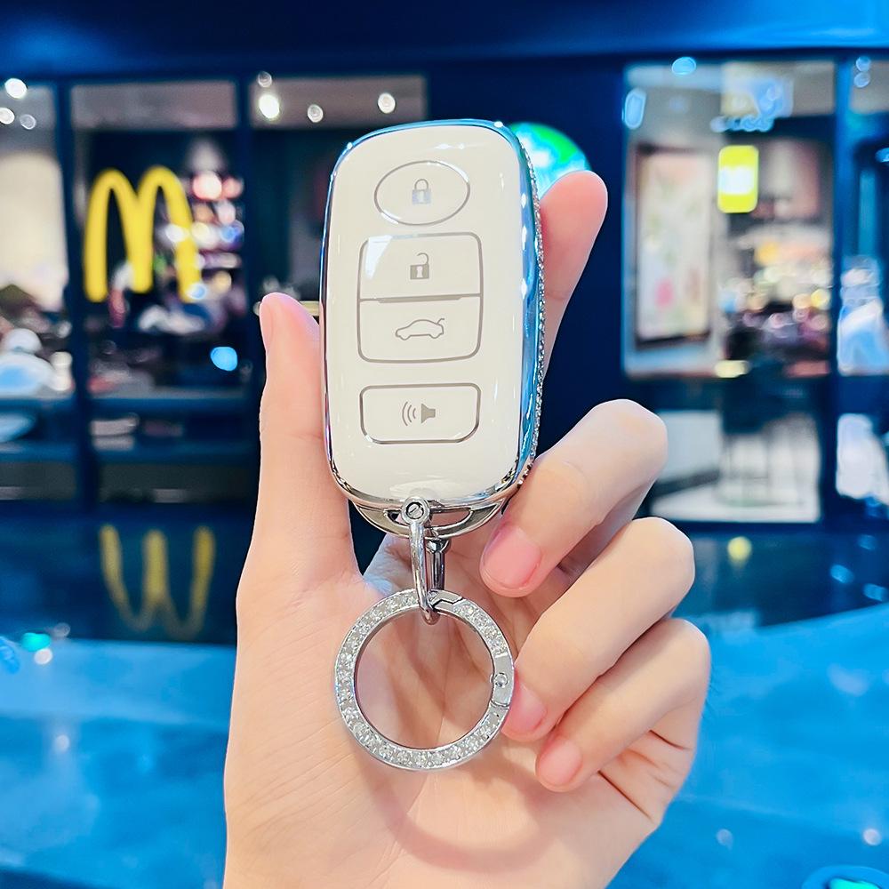 Beilu Soft Rubber Keychain for PERODUA Tianfeng Remote Car Key Protection