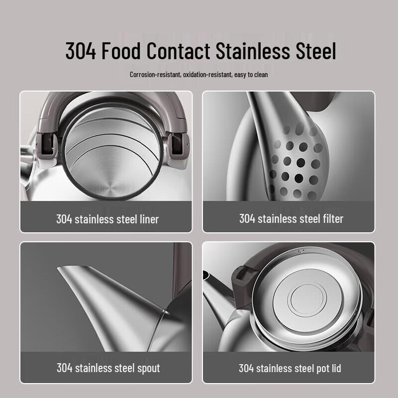 Bear 4L Stainless Steel Electric Kettle CN plug (adapter included)