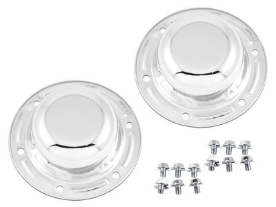 TRISTAR'S [Isuzu Giga Five Star Giga] Chrome Front Hub Caps and Center Caps (Left and Right Set) Compatible