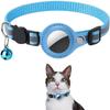Cat AirTag Holder Halsbånd Breakaway Refleksstrimler Justerbar kattungehalsbånd Vanntett Cat Bell Collar Pet Air Tag Case