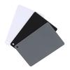 3 In 1 18percent  Digital Photography Exposure Color Balance Card Set Gray White Black