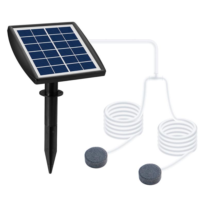 Power Storage Solar  Oxygen  Pump Built-in 3.7v 2200mAh Lithium Battery Courtyard Fishbowl Outdoor