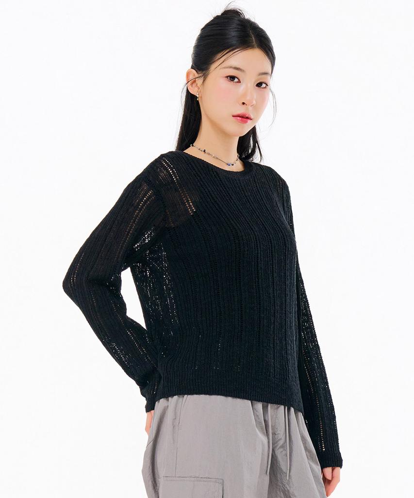 CHASECULT Women'S Net Knit Sweater-Fbrg5671C03