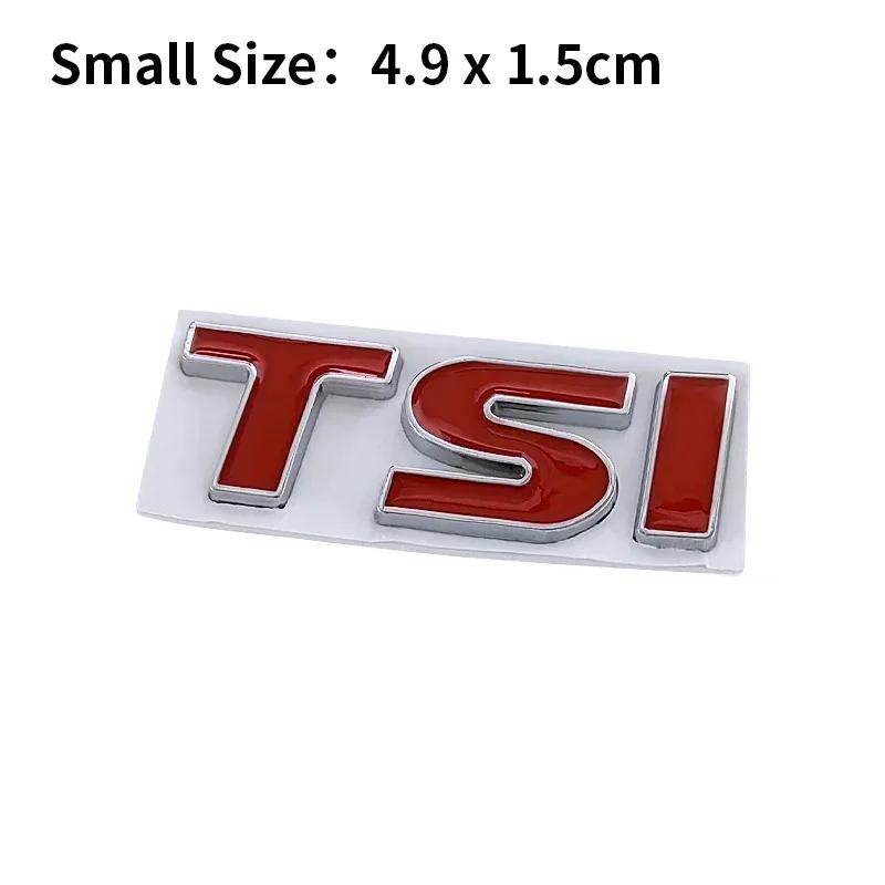

3D Metal TSI Logo Car Rear Trunk Emblem Badge Decals Sticker For VW Volkswagen Tiguan Polo Golf 4 5 6 MK6 MK7 Jetta Passat B5 B6