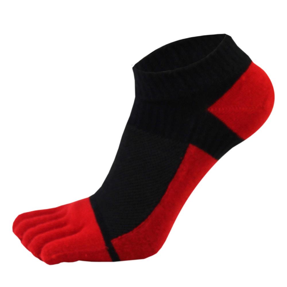 Men's Five-Toe Cotton Mesh Ankle Socks - Pure Color, Summer Breathable, Low-Cut Design, Free Shipping