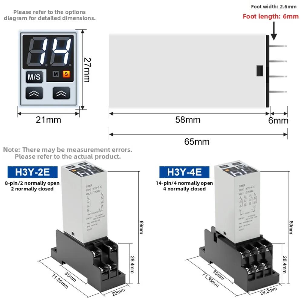 H3Y-2 Digital Time Relay: A Multi-functional Time-delay Power-on Controller For 12V, 24V, And 220V Systems