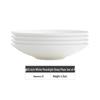 Jingdezhen Pure White Ceramic Deep Plate Set