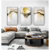 Abstract Golden Sun Canvas Painting Flowing Big Paint Posters Prints Fashion Tableaux Living Room Nordic Wall Art Decor Tableaux