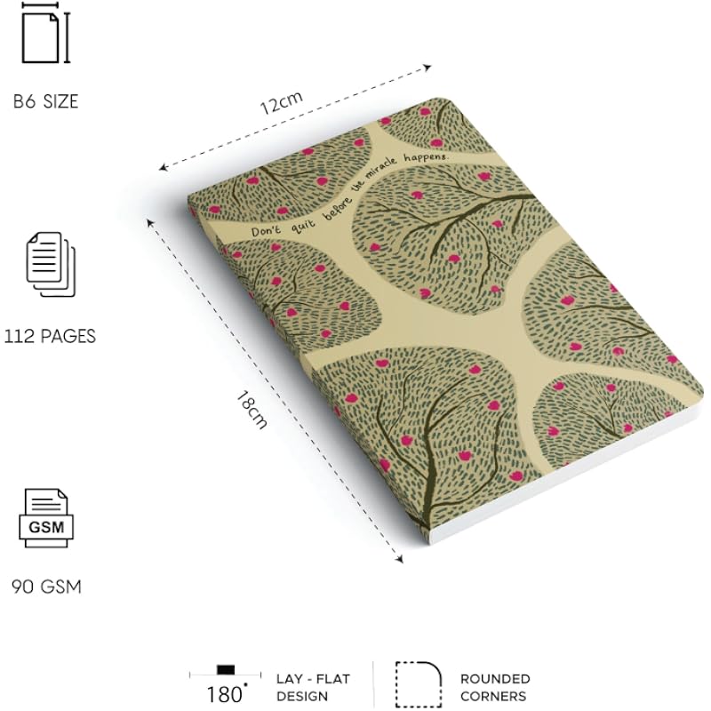 Factor Notes Notebook: 90 Gsm, B6, Ruled, 112 Pages Journal Diary (DonT Quit)