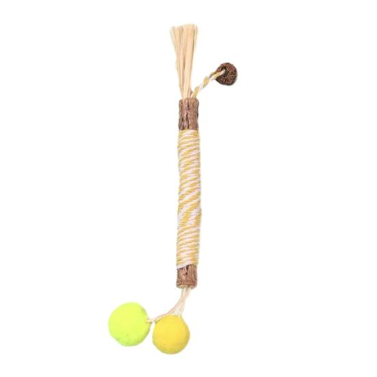 Natural Cat Chew Stick Cats Silvervine Dental Stick Promote Oral Health Bite Resistant Safe Chew Toy Teething Toy for Indoor Kittens