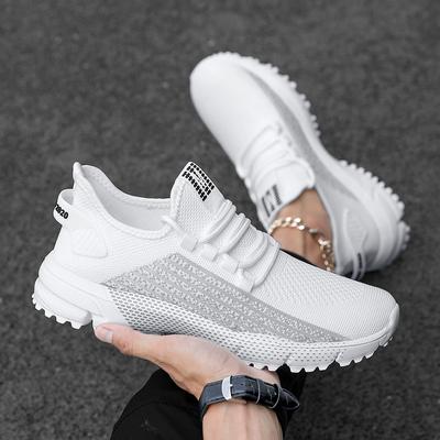 Herrenschuhe in großer Größe neue Marathon-Langstreckenlauf atmungsaktive und leichte Laufschuhe Herren Fly-Woven Mesh Joggingsneaker