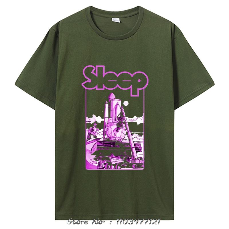Stoner Metal Schlafband Klassisches T-Shirt Herrenbekleidung Übergroßes Baumwoll-T-Shirt Grafik-T-Shirts Hip-Hop-Tees Tops
