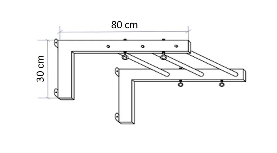 Shyby ocelové nástěnné
