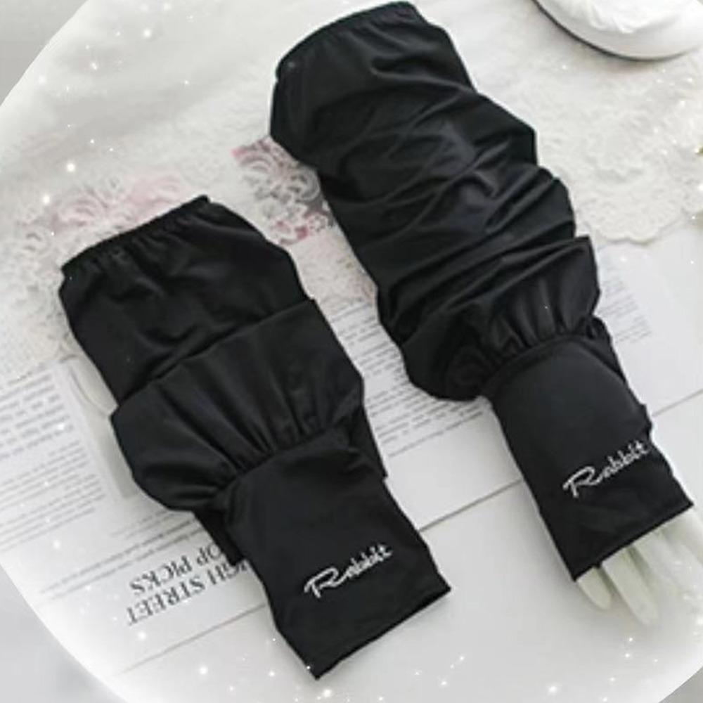 New Ice Silk Sunscreen Arm Sleeves Loose Fit Breathable Summer Cycling Arm Sleeves UV Protection Sun Protection Glove