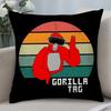 Cool G-Gorilla TagS Pillow Case Short Plush Double-sided Print Square Throw Pillow S Sofa Home Cushion Decorl,(3)