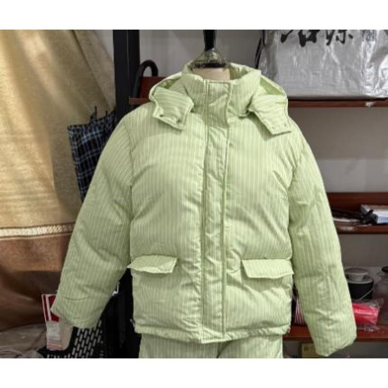 Thick Loose Hooded Jacket Pants Set Winter 2026 Casual Outfit Women