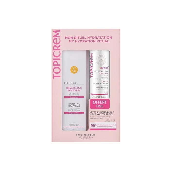 Crème De Jour - Topicrem - Hydra+ - SPF 50 - 40 Ml - Hypoallergénique