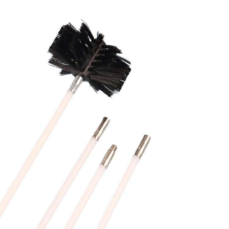

Reliable Cleaning Kit with Flexible Rod and Brush for Chimney & Dryer Pipe Fireplaces Wall Vent Care Hard To Reach Areas