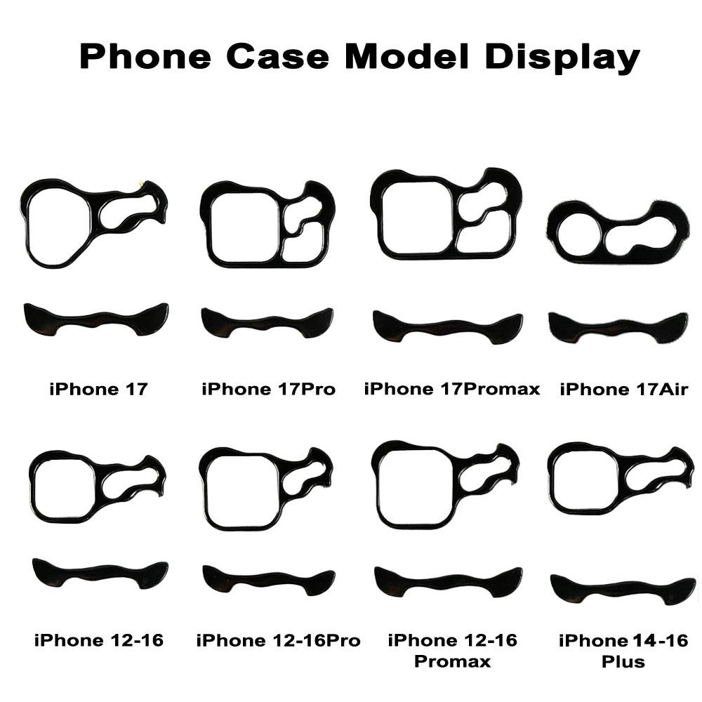 Irregular Metal Bumper Phone Case For IPhone 17 16 15 14 13 12 Pro Max Plus Lens Film Protection Bare Aluminum Shockproof Cover