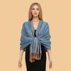 Autumn And Winter Imitation Cashmere Shawl Women'S Ethnic Style Warm Scarf Jacquard Tassel Women'S Shawl