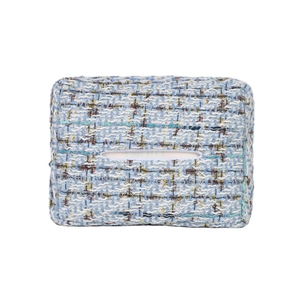 

Buckle Car Napkin Holder Woven Automobile Tissue Box Universal Sun Visor Tissue Holder Vehicle синий