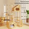 All-in-One Space Capsule Cat Tree with Litter Box & Scratching Post