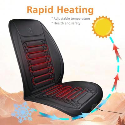 Cojín Calefactable para Asiento de Coche Invierno Vehículo Rectangular Cubierta Calefactable para Asiento Adecuado 12V Protector Universal para Asiento de Coche Funda tipo Manto Almohadillas