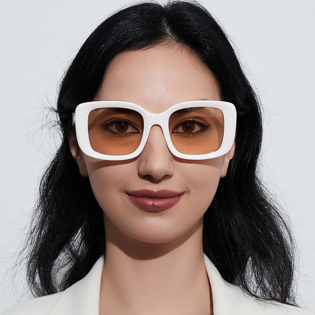 

Xunge 95163 Large Square Colorful Fashion Sunglasses, Unisex Style