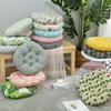 Round Office Chair Student Stool Pastoral Style Cushion Home Garden Cotton Breathable Portable Cushion Decorative Gift