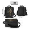 Skeletons Insulated Lunch Bag with Adjustable Shoulder Strap Reusable Zipper Cooler Bento Tote Bags