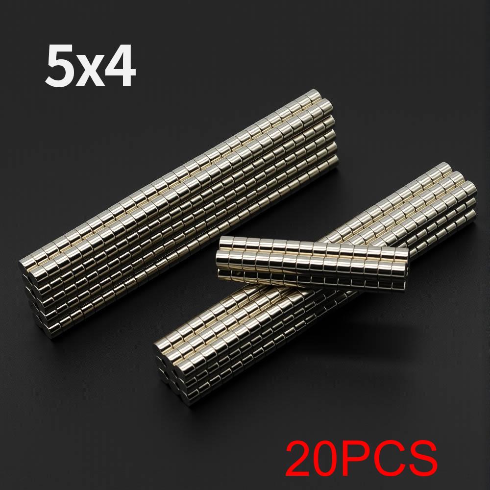 Powerful Neodymium Magnet N35 NdfeB Permanent Magnetic imanes Round Super Strong Fridge Magnets DIY 3x4 5x4 8x4 12x4 15x4 20x4mm
