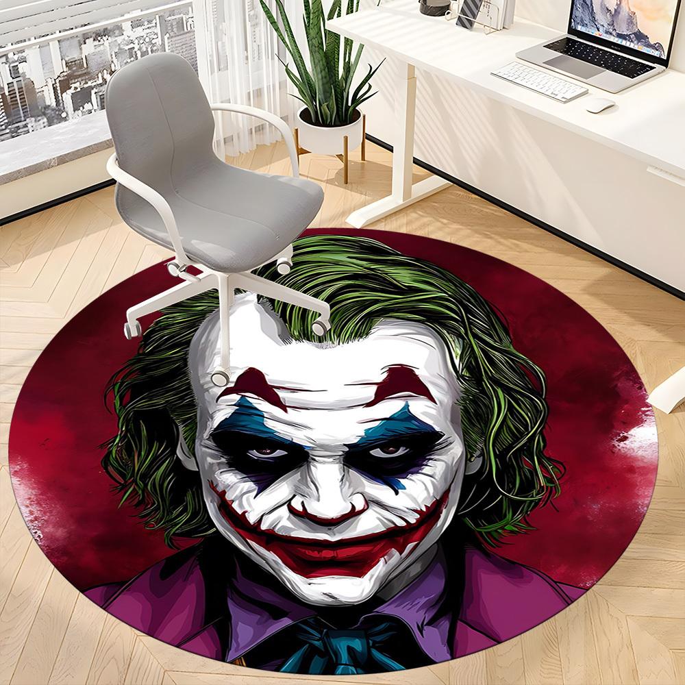 1pc Joker Office Round Area Rug, Under Office Chairs Bedroom Living Room Home Decor, Room Deco, Available in Various Sizes