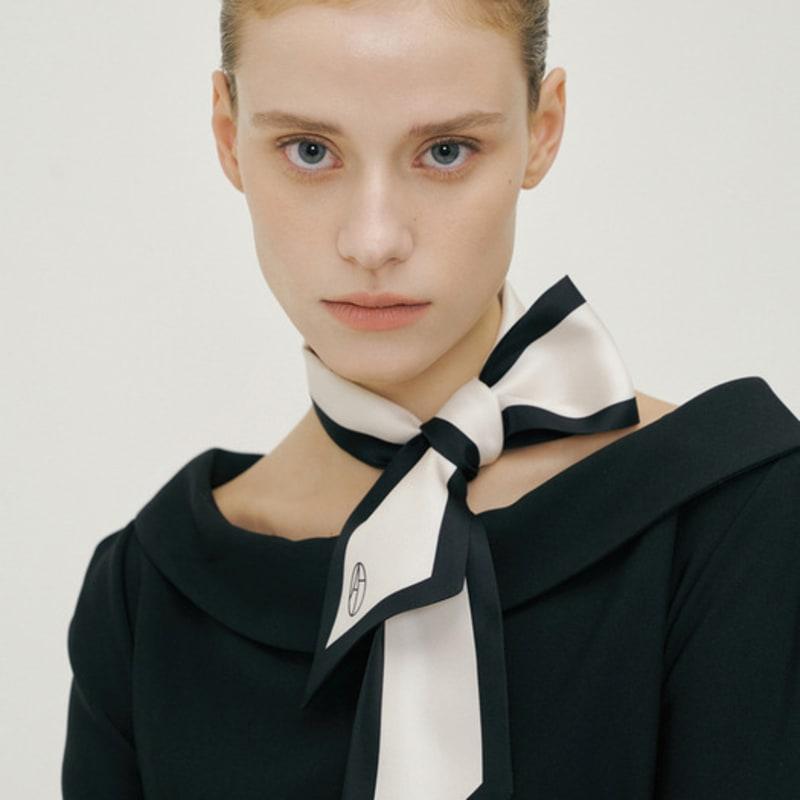 AVVINA PELLE Long Twilly Silk Scarf (7colors)