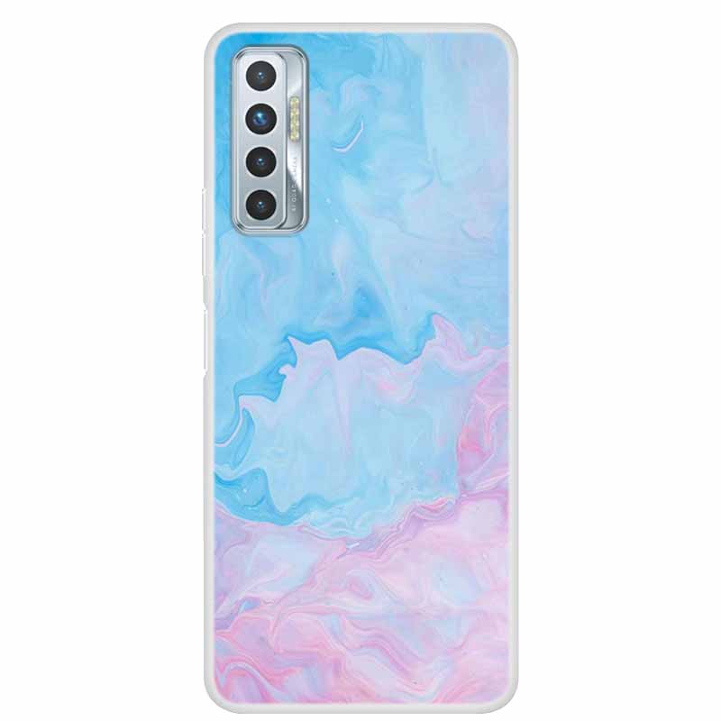 For Tecno Camon 17P Case Luxury Silicone TPU Soft Cover Phone Case For Tecno Camon 17 CG7 CG6 Coque Shockproof Marble Funda Capa
