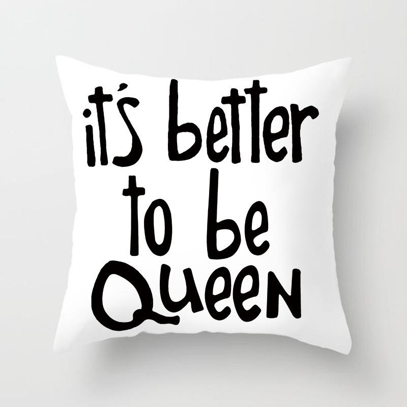 Față de pernă pătrată cuplu Litere în formă de inimă desene animate pernă de modă sufragerie canapea Dormitor Decorat casei fată de pernă dulce