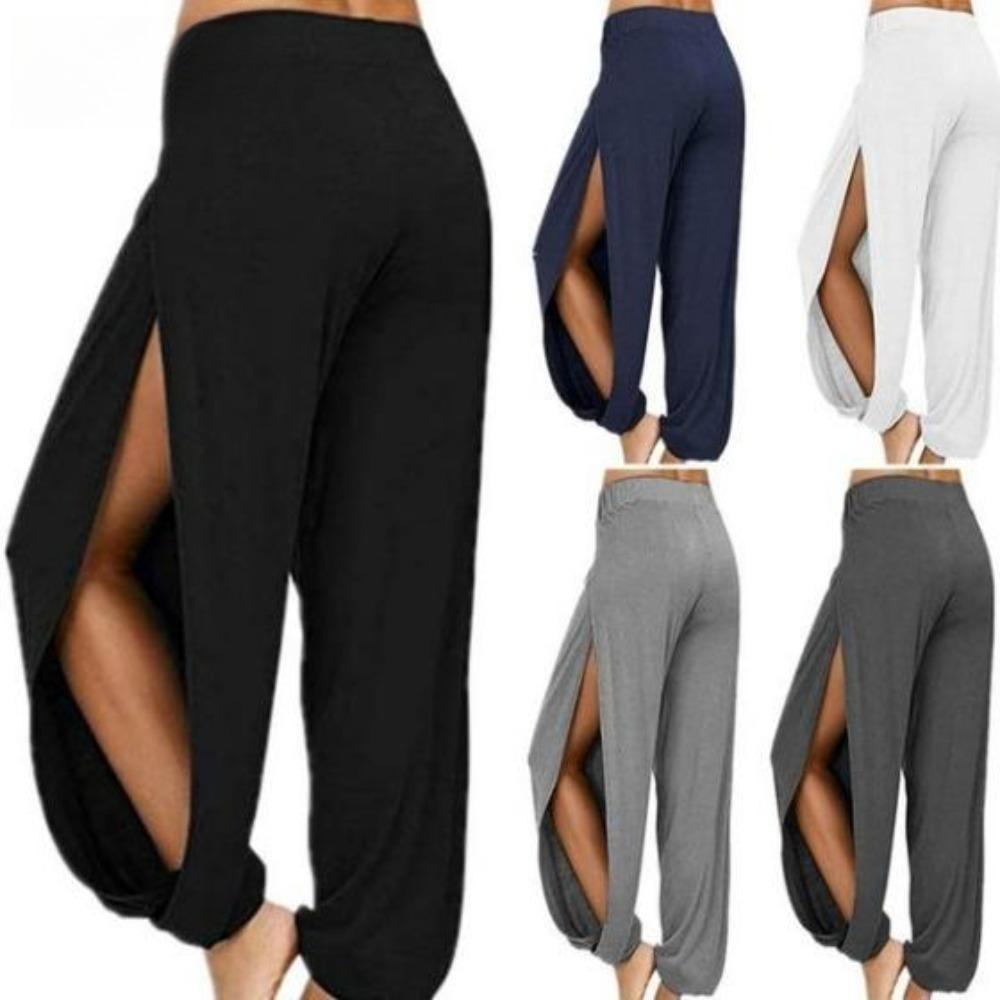 Damenmode, lässig, einfarbig, bedruckt, Hosen und Caprihosen